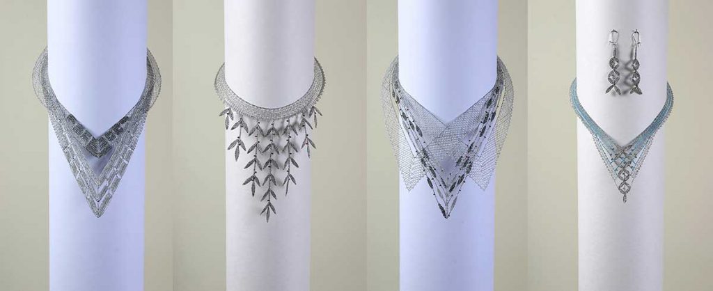 Náhrdelníky, paličkování, 1. čtvrtletí 21. stol.