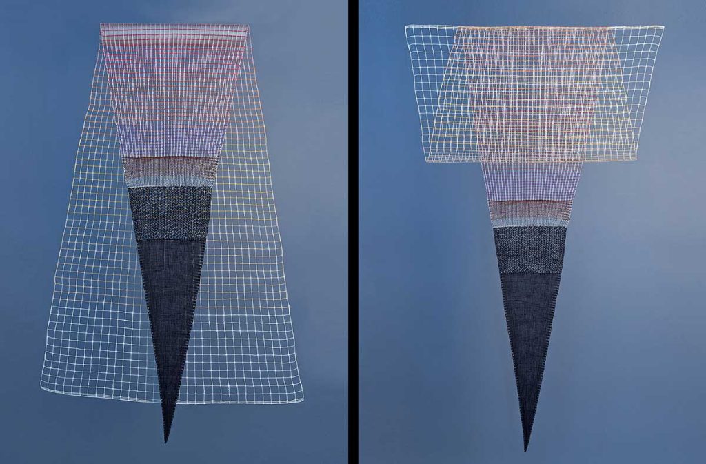 Jeden lidský život, len, 55×80×4 cm, paličkovaná krajka, 2012