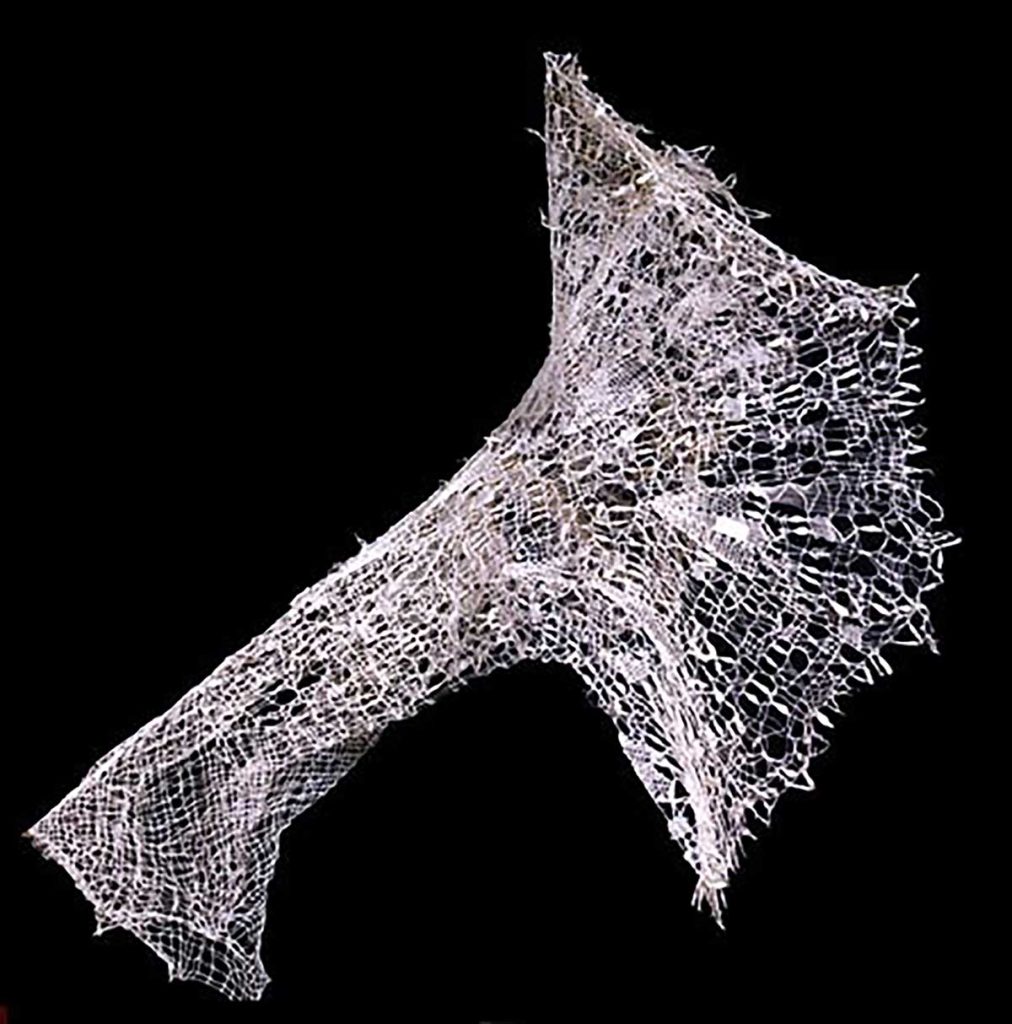 Rukavice pro Expo 67 v Montrealu, len, paličkovaná krajka, 1967