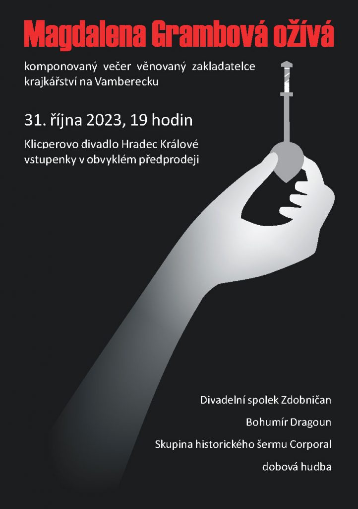 Magdalena Grambová ožívá – zvací plakát na výstavu