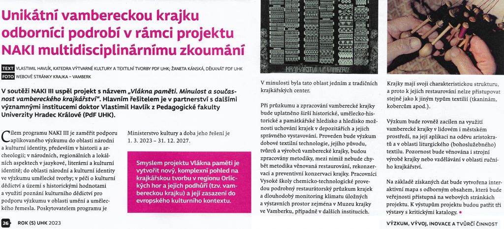 Časopis: Rok (s) UHK, str. 26-27 (naskenováno a optimalizováno pro web)