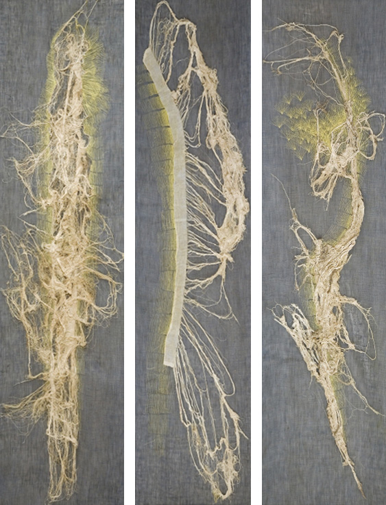 Eva Damborská – Triptych věnovaný památce mé matky, len, 2010