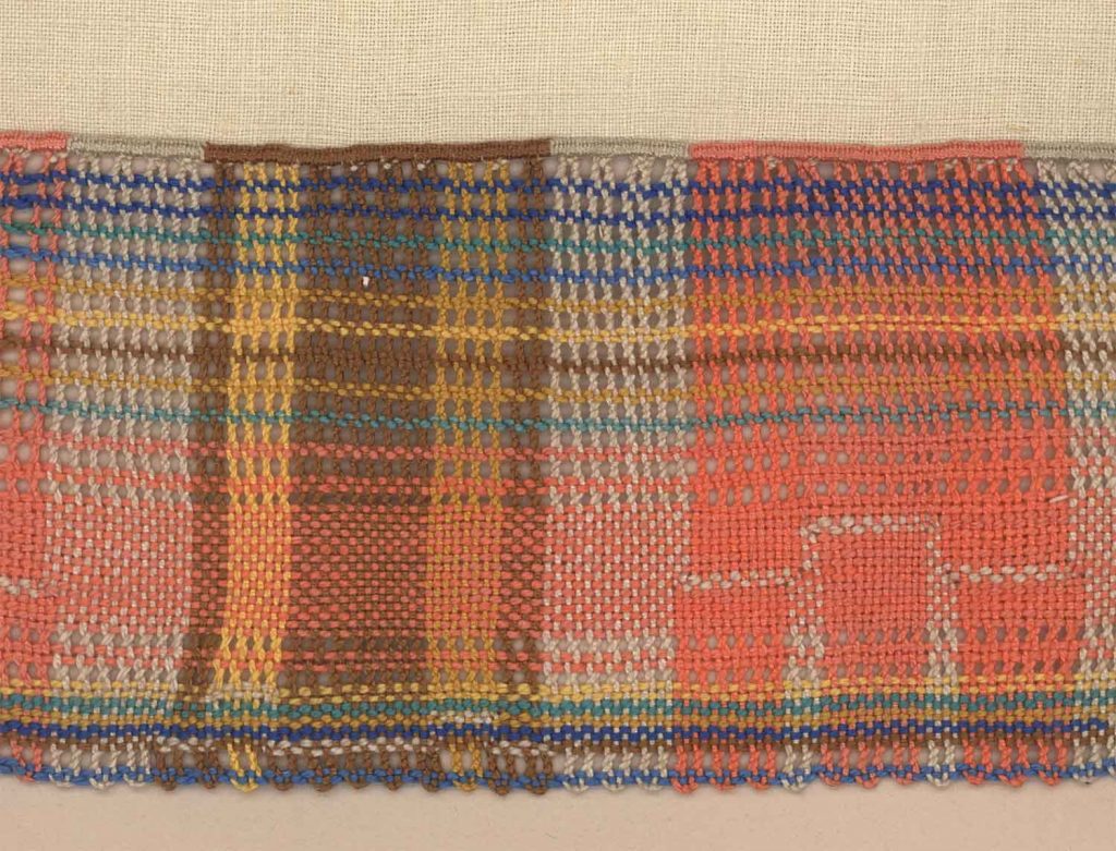 Barevný krajkový vzorek od Marie Sedláčkové Serbouskové ze 30. let