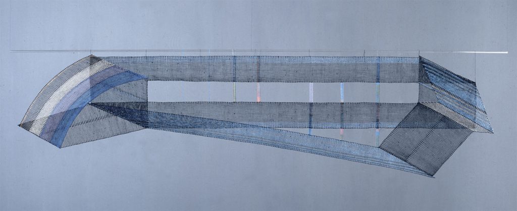 Návrh krajky od Márie Danielové s názvem Vzdušné sáně II.