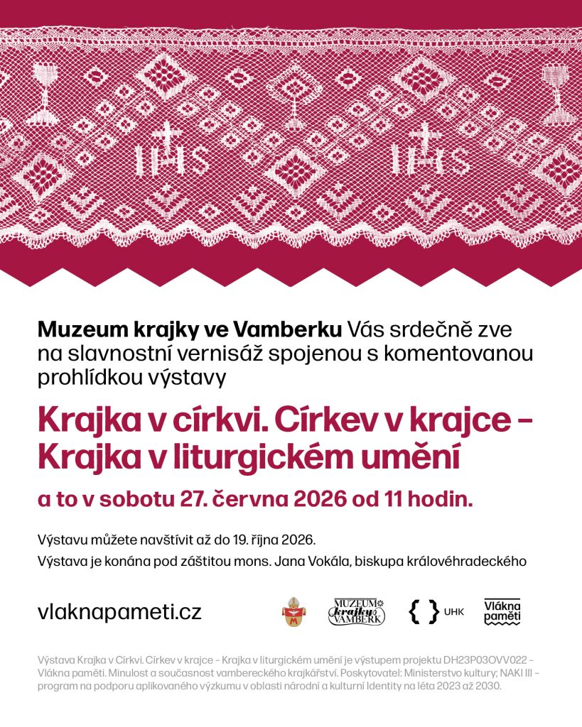 Pozvánka na výstavu Krajka v církvi